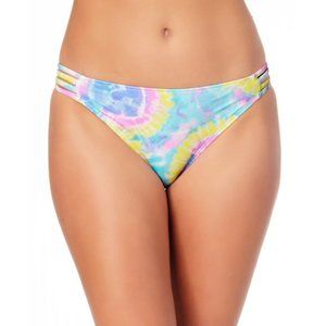California Waves Juniors Hipster Bikini Swim Bottom Pastel Tie Dye Small NWT